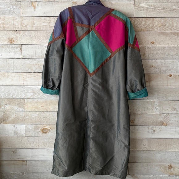 90s Colourful Long Spring Jacket - Picture 2 of 13